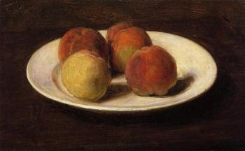 Henri Fantin-Latour : Still Life of Four Peaches II